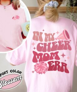 in my cheer mom era comfort colors shirt custom cheer mom vintage shirt womens football and cheer shirt peqre