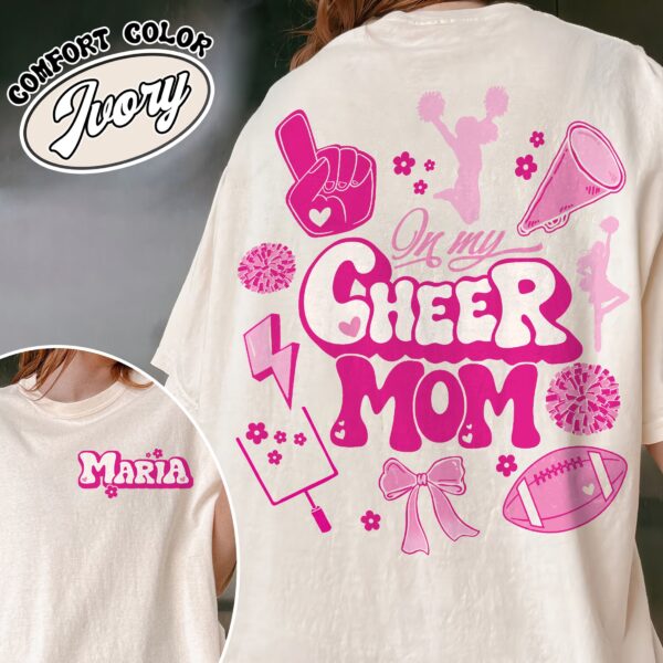 in my cheer mom era t shirt custom cheer mom vintage shirt football and cheer womens shirt n9cvu