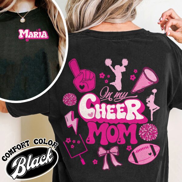 in my cheer mom era t shirt custom cheer mom vintage shirt football and cheer womens shirt vmqcm