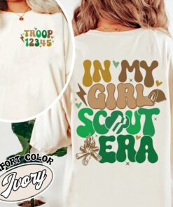 in my girl scout era comfort color shirt scout vintage shirt womens custom troop shirt dc6bb