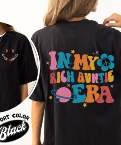 in my rich auntie era comfort color shirt rich auntie vintage shirt womens cool aunt shirt bgaai