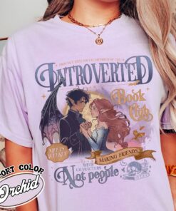 introverted reading shirt introverted book club vintage shirt womens romantasy readers society shirt i0sxi