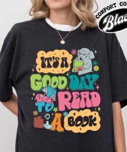 its a good day to read a book comfort color shirt book lover vintage shirt womens librarian shirt gt61l