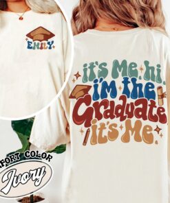 its me hi graduate comfort colors shirt graduation vintage shirt womens custom 2024 gift shirt q6kok