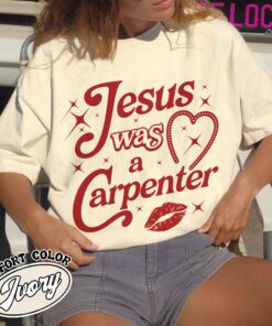 jesus was a carpenter shirt comfort colors vintage jesus carpenter shirt christian music festival shirt womens concert t shirt dttm4