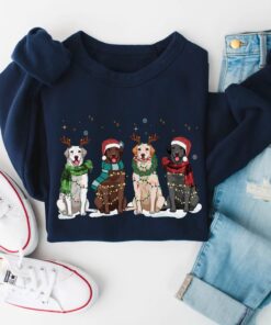 labrador christmas sweatshirt for dog lovers vintage crewneck featuring labrador retriever design and holiday theme f2yo3