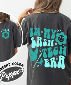 lash tech christmas comfort color shirt vintage lash tech christmas shirt womens lash tech gift t shirt abk73