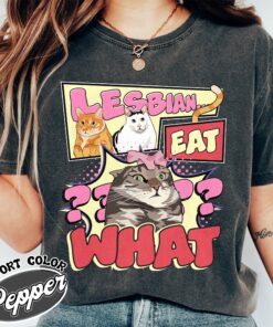 lesbian eat what comfort color shirt vintage funny lesbian t shirts womens pride month gift shirt kv4ec