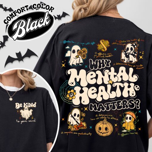 mental health halloween shirt vintage funny therapist halloween shirt womens school psychologist t shirt hop9a