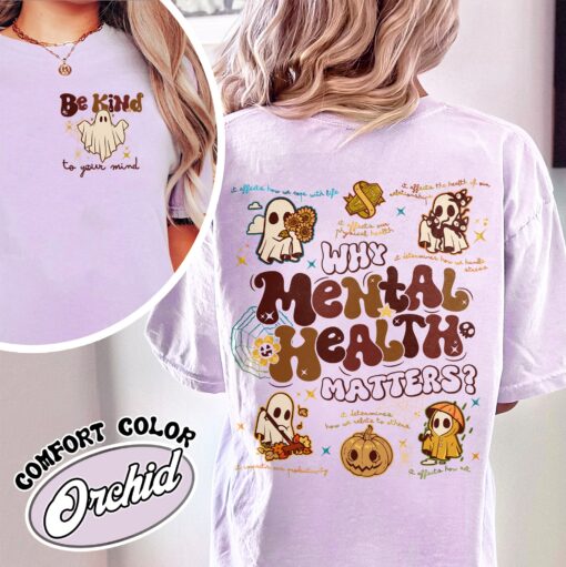 mental health halloween shirt vintage funny therapist halloween shirt womens school psychologist t shirt mksuu