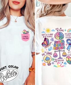 mental health matters comfort colors shirt vintage autism acceptance shirt womens mental health gift for mom r7q7e