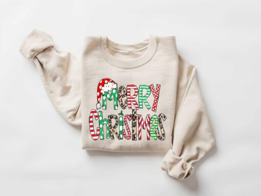 merry christmas sweatshirt for women family friendly design soft comfortable fabric for holiday celebrations rewkr scaled