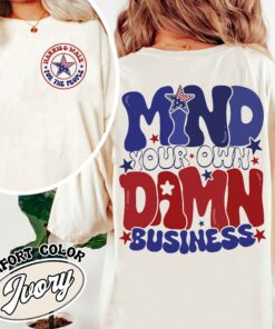 mind your own damn business shirt vintage political activist shirt womens vote blue 2024 t shirt 039li