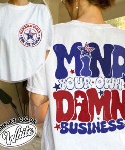 mind your own damn business shirt vintage political activist shirt womens vote blue 2024 t shirt kprgb