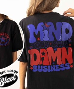 mind your own damn business shirt vintage political activist shirt womens vote blue 2024 t shirt qt3id