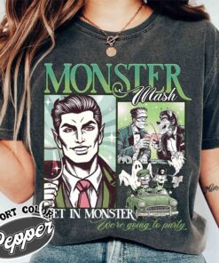 monster mash comfort colors shirt vintage monster mash halloween shirt womens ghost fall t shirt 9tpmn