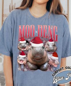 moo deng meme shirt vintage hippo lover t shirt womens moo deng fan club shirt ge5d4