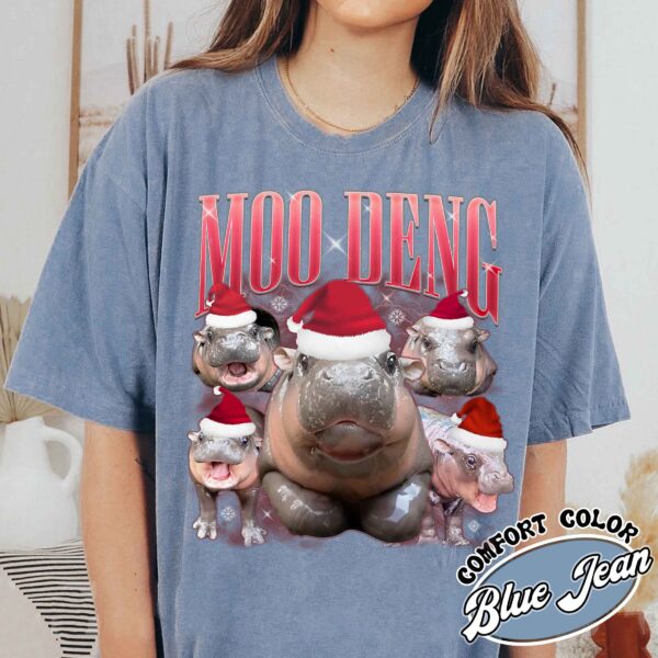 moo deng meme shirt vintage hippo lover t shirt womens moo deng fan club shirt ge5d4