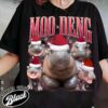 Moo Deng Meme Shirt - Vintage Hippo Lover T-Shirt Women's Moo Deng Fan Club Shirt