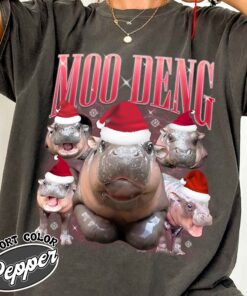 moo deng meme shirt vintage hippo lover t shirt womens moo deng fan club shirt lnls2