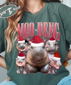 moo deng meme shirt vintage hippo lover t shirt womens moo deng fan club shirt phony