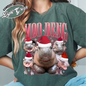 moo deng meme shirt vintage hippo lover t shirt womens moo deng fan club shirt phony