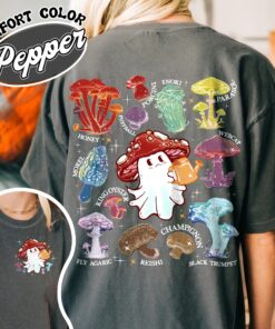 mystical mushroom shirt vintage magic mushroom t shirt womens spooky fall mushroom shirt hejjf