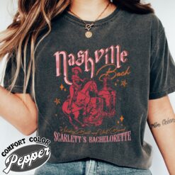 nashville cocktail bachelorette comfort color shirt vintage nashville bachelorette shirt womens custom party t shirt 2xmsp