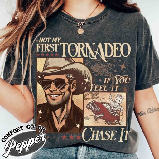 not my first tornado shirt vintage storm chaser t shirt womens weather lover meme shirt