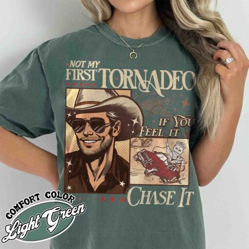 not my first tornado shirt vintage storm chaser t shirt womens weather lover meme shirt ykds3