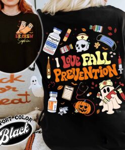 nurse shirt fall prevention vintage halloween nurse t shirt womens custom ghost nurse shirt rfftx