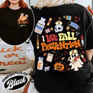 nurse shirt fall prevention vintage halloween nurse t shirt womens custom ghost nurse shirt rfftx