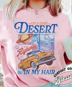 on a dark desert highway t shirt vintage adventure t shirt womens travel and hiking shirt hgstl