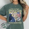 one nation under god shirt vintage political rally t shirt womens never surrender election shirt 6xsyl