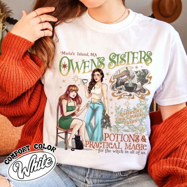 owens sisters apothecary shirt vintage witchy halloween shirt womens fall apothecary t shirt