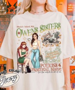 owens sisters apothecary shirt vintage witchy halloween shirt womens fall apothecary t shirt zhziv