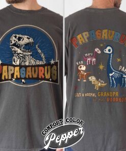 papasaurus shirt vintage personalized fathers day t shirt womens custom papasaurus gift shirt ptpta