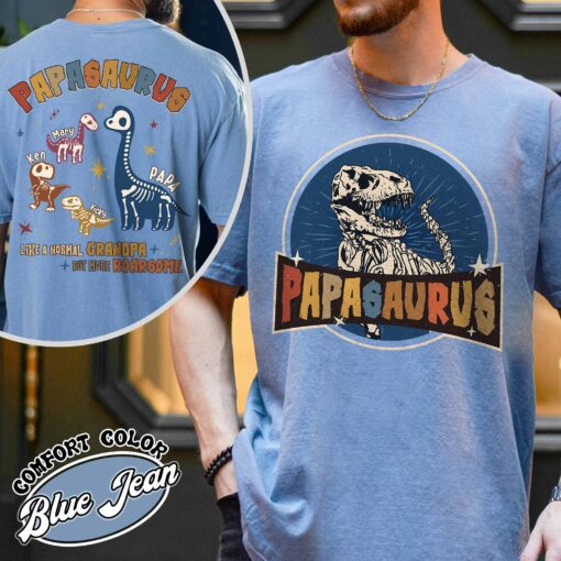 papasaurus shirt vintage personalized fathers day t shirt womens custom papasaurus gift shirt rvkre