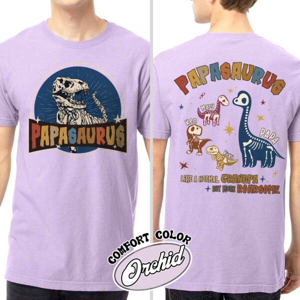 papasaurus shirt vintage personalized fathers day t shirt womens custom papasaurus gift shirt yyzzv