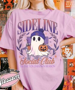 personalized sideline social club football shirt vintage custom football mama t shirt womens game day shirt scokg