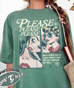 please please please comfort colors shirt vintage soft girl aesthetic shirt womens music lover espresso gift t shirt m73nn