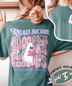 read more booooks halloween t shirt vintage spooky season halloween party shirt womens book lover t shirt lnyxc