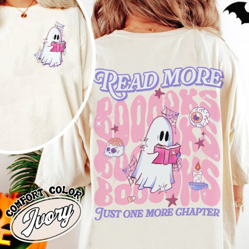 read more booooks halloween t shirt vintage spooky season halloween party shirt womens book lover t shirt snumh