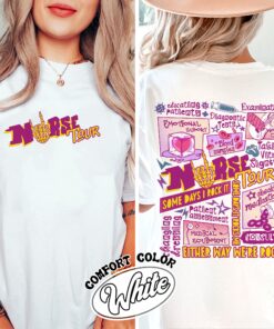 retro nurse tour comfort colors shirt vintage trendy nurse life shirt womens nursing school gift t shirt w1jwn