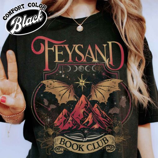 rhys and feyre acotar book club comfort colors shirt vintage velaris city of starlight womens court of dreams t shirt 61vfs