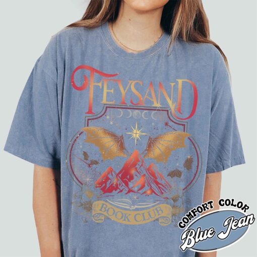 rhys and feyre acotar book club comfort colors shirt vintage velaris city of starlight womens court of dreams t shirt 6td7e