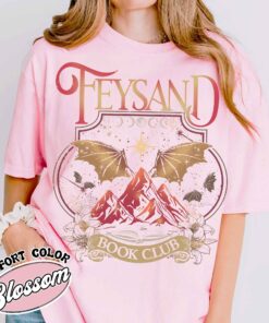 rhys and feyre acotar book club comfort colors shirt vintage velaris city of starlight womens court of dreams t shirt cn8hk