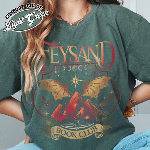 rhys and feyre acotar book club comfort colors shirt vintage velaris city of starlight womens court of dreams t shirt nhfea