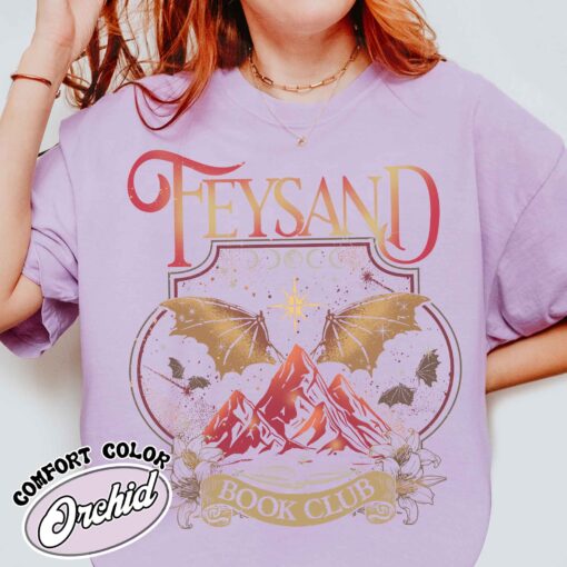 rhys and feyre acotar book club comfort colors shirt vintage velaris city of starlight womens court of dreams t shirt rsduq