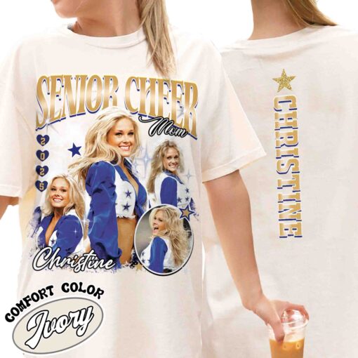 senior year cheer mom shirt vintage custom senior cheer mom womens t shirt with picture gpldb